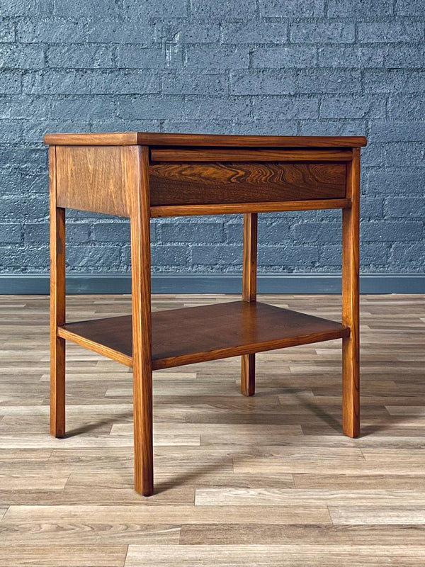Mid-Century Modern Two-Tier Night Stand w/ Bookshelf, c.1950’s