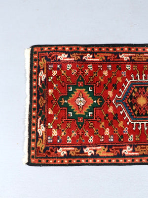 Vintage Persian Karajeh Hand-Knotted Wool Runner Rug, c.1960’s