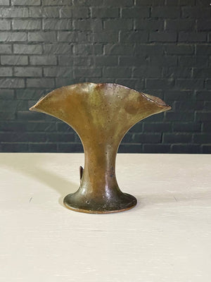 Art Nouveau Revival Patinated Bronze Metal Vase, by McClelland Barclay