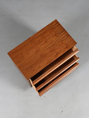 Mid Century Modern Walnut Highboy Dresser by Bassett Furniture, c.1960's