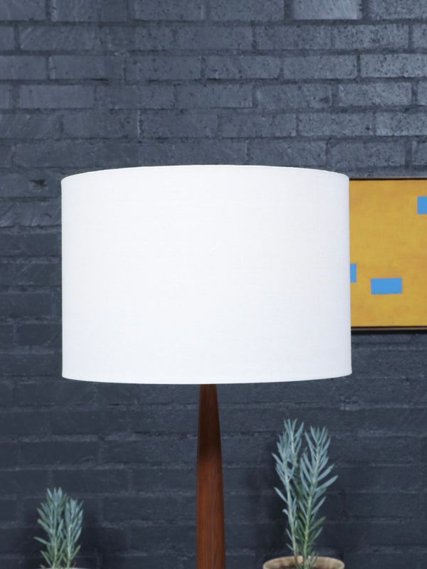 Mid-Century Modern Oak & Aluminum Floor Lamp, c.1960’s