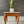 Italian Mid Century Modern White Veined Marble & Wood Side Table , c.1960's