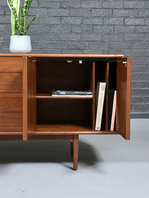 Kipp Stewart Walnut Declaration Credenza for Drexel, c.1950's