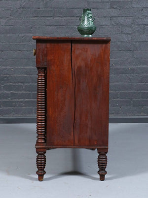American Empire Flame Mahogany Four-Drawer Dresser c.1900's