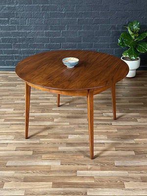 Expanding Mid-Century Modern “Profile” Round Dining Table by John Van Koert for Drexel, c.1950’s