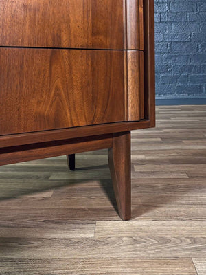 Mid-Century Modern Walnut Highboy Dresser by Basic Witz, c.1960’s