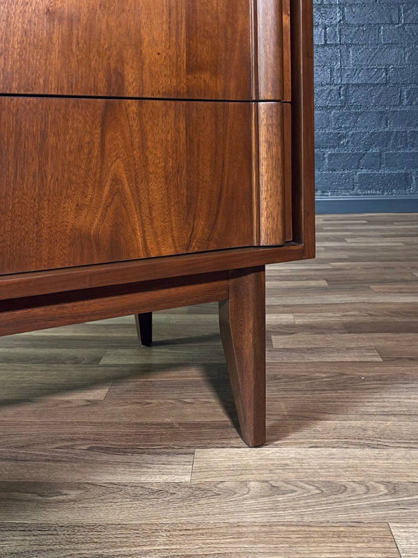 Mid-Century Modern Walnut Highboy Dresser by Basic Witz, c.1960’s