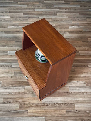 Pair of Mid-Century Modern Night Stands w/ Bookcase, c.1960’s