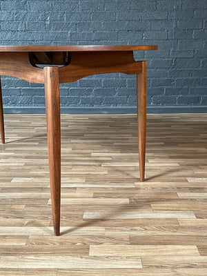Expanding Mid-Century Modern Walnut Floating Top Dining Table, c.1960’s