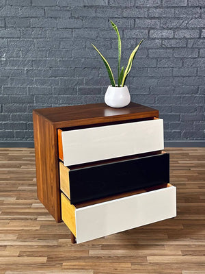 Mid-Century Californian Modern Two-Tone 3- Drawer Dresser by Woodland of CA, c.1960’s