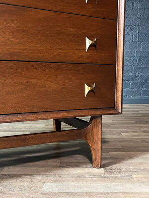 Mid-Century Modern “Brasilia” Highboy Dresser by Broyhill, c.1960’s