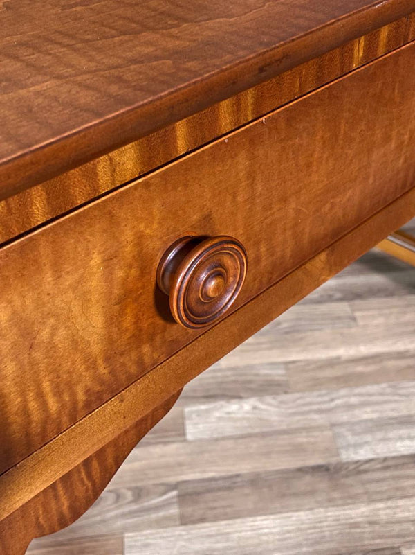 American Colonial Maple Vanity Table w/ Swivel Mirror by West Michigan Furniture Co., c.1930’s