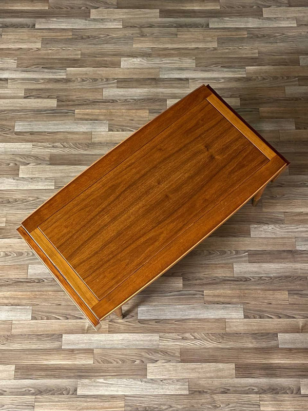 Lane “Copenhagen” Walnut Drop Leaf Coffee Table / Bench, c.1950’s