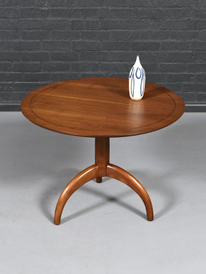 Mid-Century Modern Sculpted Tripod Walnut Dining Table, c.1960’s