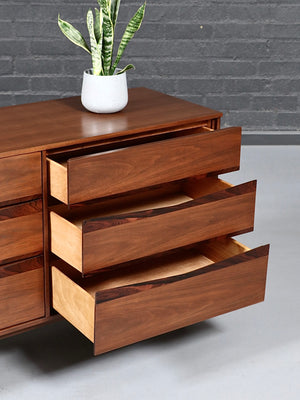 Mid-Century Modern Walnut & Rosewood Dresser by Bassett, c.1960’s