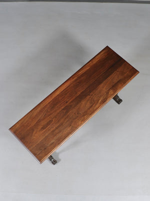 English Jacobean Revival Walnut Console Table, c.1920's