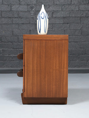 Single Mid Century Modern Night Stands w/ Bowtie Handles, c.1960’s
