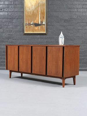 Mid Century Modern “Esprit” Walnut & Lacquered Credenza by Merton Gershun, c.1960’s