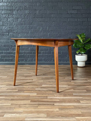 Expanding Mid-Century Modern “Profile” Round Dining Table by John Van Koert for Drexel, c.1950’s