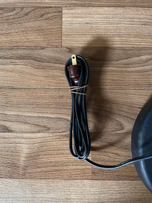 Mid-Century Modern Chrome Gooseneck Reading Floor Lamp w/ Iron Base, c.1970’s