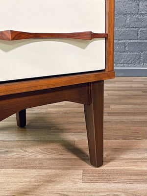 Mid-Century Two-Tone Lacquered & Walnut Night Stand, c.1960’s