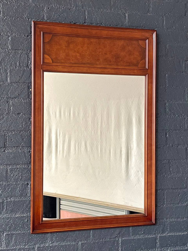 Mid-Century Modern Cherry Wood Wall Hanging Mirror, c.1960’s