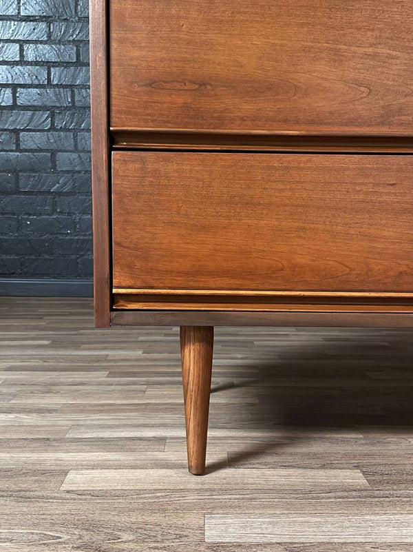 Mid-Century Modern Walnut Highboy Dresser by Dixie, c.1960’s