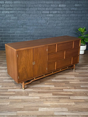 Mid-Century Modern Dresser w, Brass Accents, c.1960’s