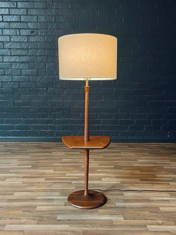 Mid-Century Modern Floor Lamp w/ Side Table by Laurel, c.1960’s