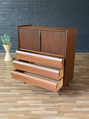 Mid-Century Modern “Rhythm” Walnut Highboy Dresser by Lane, c.1950’s