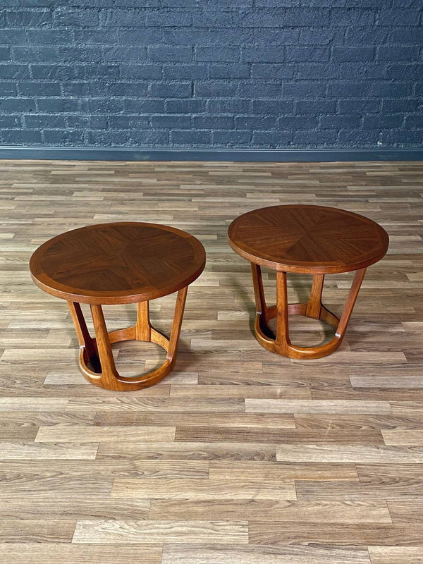 Pair of Mid-Century Modern “Rhythm” Walnut Side Tables by Lane, c.1960’s