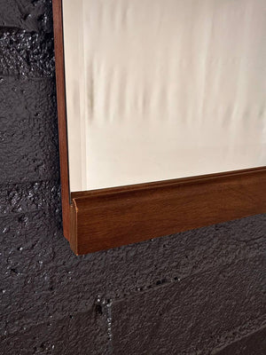 Mid-Century Modern Wall Hanging Walnut Accent Mirror, c.1960’s