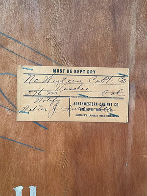 Colonial Revival Secretary Desk w/ Glass Bookcase, c.1950’s