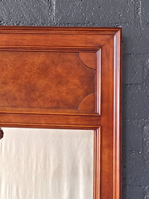 Mid-Century Modern Cherry Wood Wall Hanging Mirror, c.1960’s