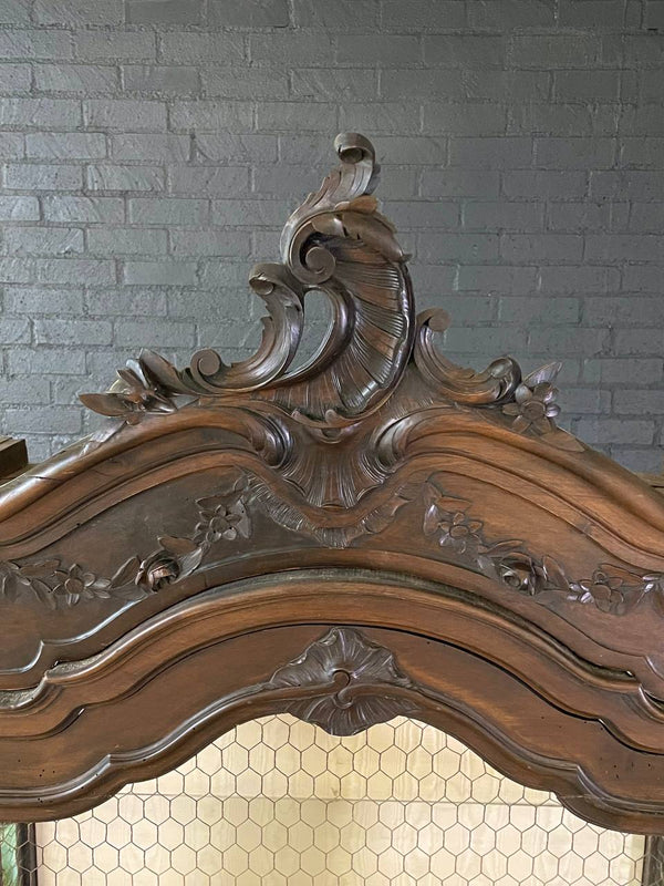Antique French Louis XVI Armoire Display Shelf Cabinet, c.1940’s