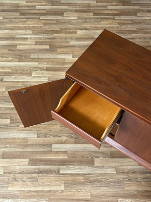 Mid-Century Modern  Walnut Credenza w/ Brass Accent Legs, c.1960’s