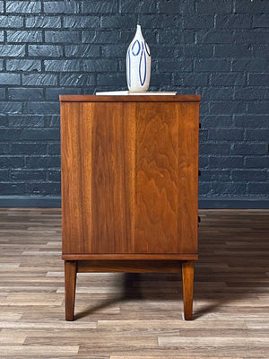 Mid-Century Modern Sculpted Walnut 3-Drawer Dresser, c.1960’s