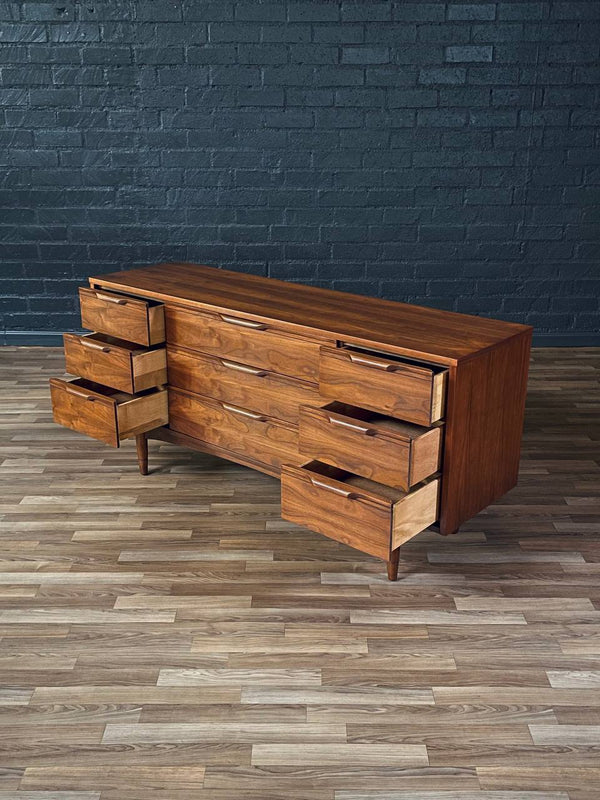 Mid-Century Swedish Modern 9-Drawer Walnut Dresser, c.1960’s