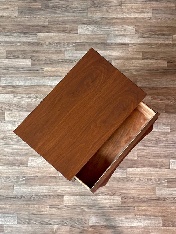 Mid-Century Modern Sculpted Walnut Night Stand, c.1960’s