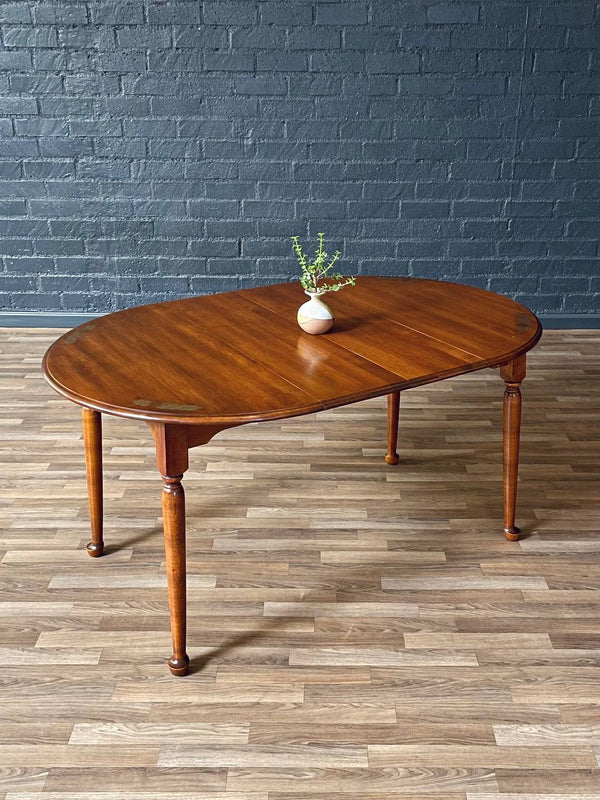 Set of American Colonial Style Dining Set w/ Stenciled Windsor Chairs, c.1970’s
