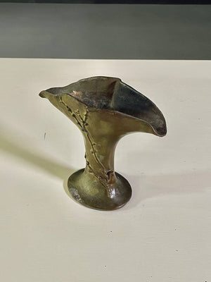 Art Nouveau Revival Patinated Bronze Metal Vase, by McClelland Barclay