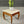 Italian Mid Century Modern White Veined Marble & Wood Side Table , c.1960's