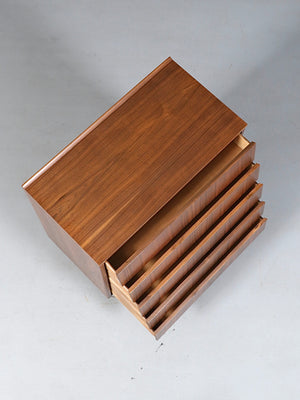 Mid Century Modern Walnut Highboy Dresser  c.1960's