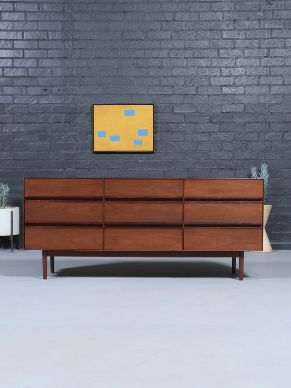 Mid-Century Modern Walnut & Rosewood Dresser by Stanley, c.1960’s