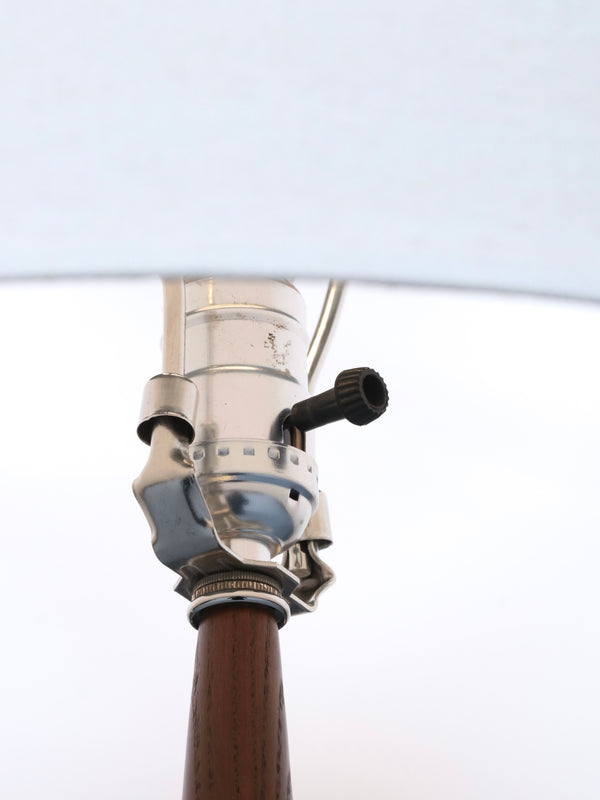 Mid-Century Modern Oak & Aluminum Floor Lamp, c.1960’s