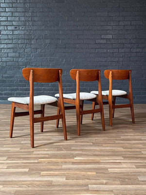 Set of 6 Mid-Century Danish Modern Teak Dining Chairs, c.1960’s