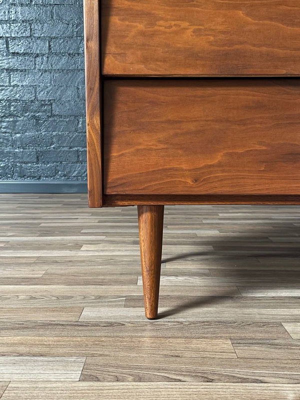 Mid-Century Modern Walnut Highboy Dresser by Ward Furniture, c.1960’s
