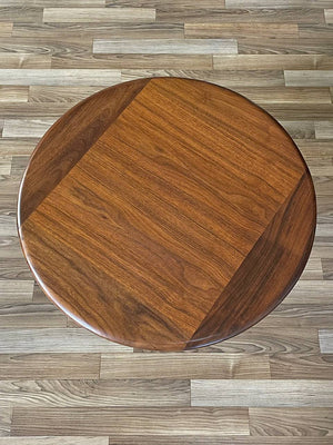 Mid-Century Modern Walnut Tulip Style Side Table, c.1960’s