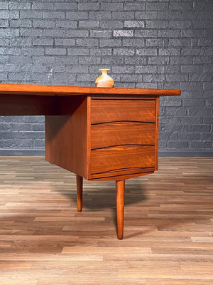 Mid-Century Modern Walnut Executive Desk by Fredrik Kayser, c.1960’s
