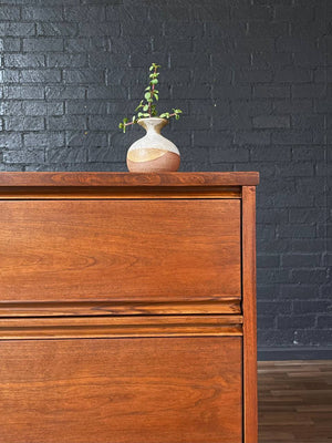 Mid-Century Modern Walnut Highboy Dresser by Dixie, c.1960’s